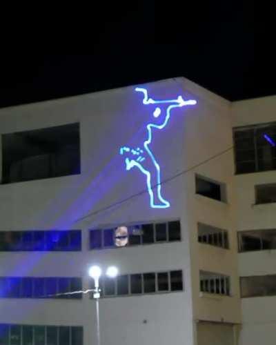 First thing to draw with Lasercube