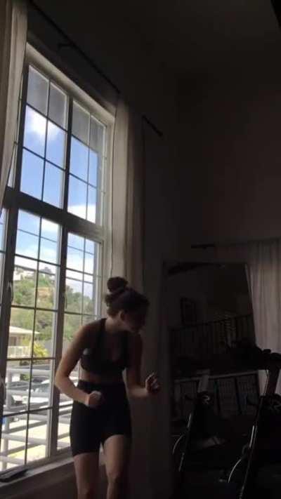 Dancing in her insta story 2