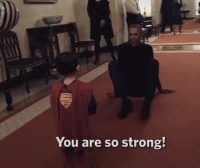 Former President Obama’s kind attitude toward kids.
