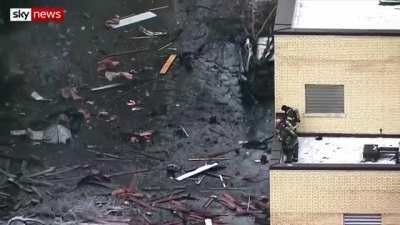 Aerial footage shows 'war zone like scene' in Nashville