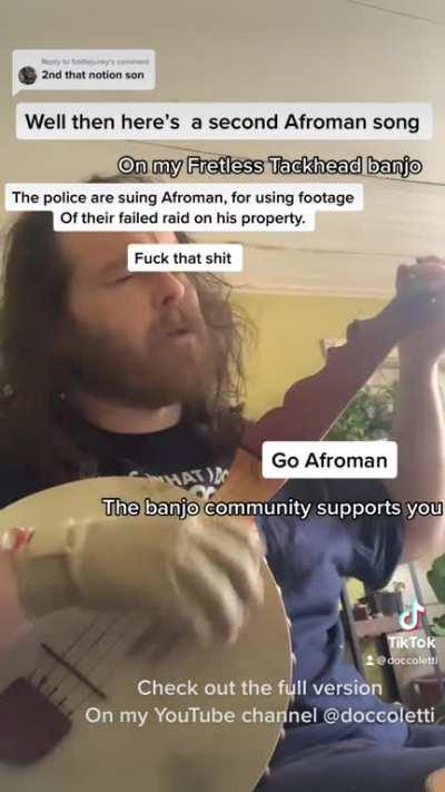 Go Afroman. Fuck the police.