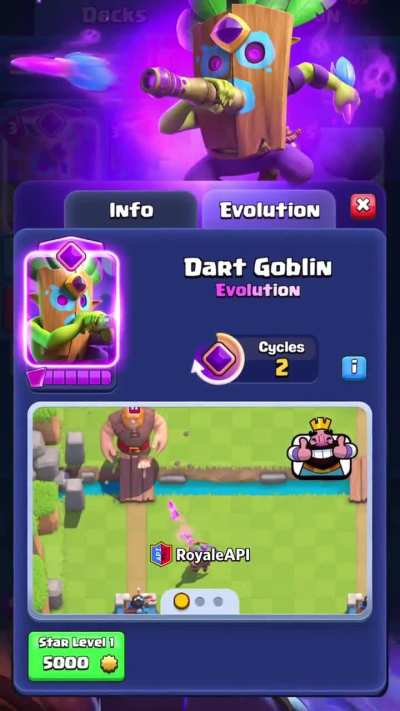 Poison Darts - meet the Dart Goblin Evolution - Clash Royale January 2025 Season 67 - RoyaleAPI Video Preview