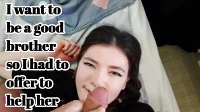 Horny Step-Sister Juicy Tits tittyfucking