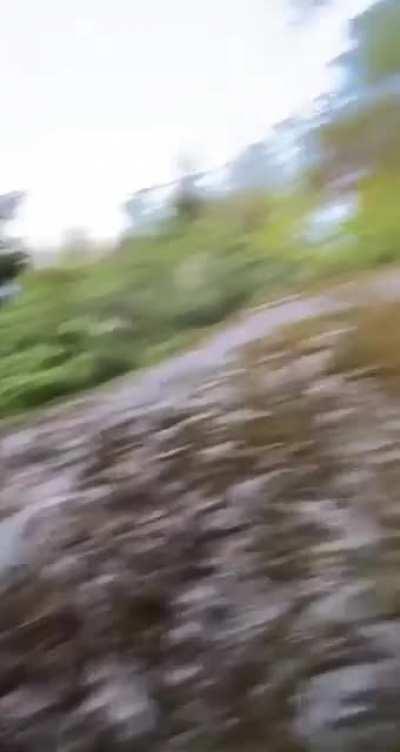 WCGW trying to walk down this hill.