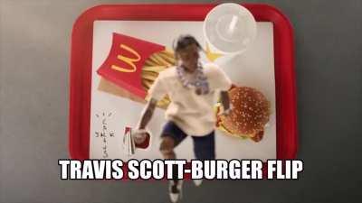 Travis Scott Do Be Flippin' Burgers These Days