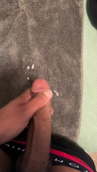 BBC cumshot while I Work from home