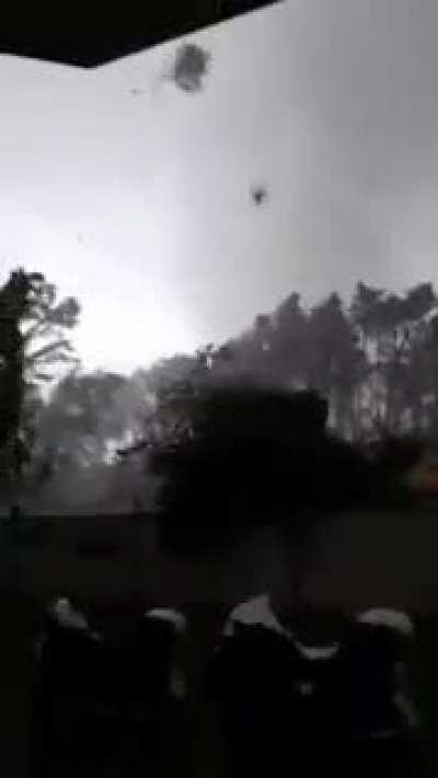 What it feels like to be too close to a tornado (recorded yesterday in Czech Republic)