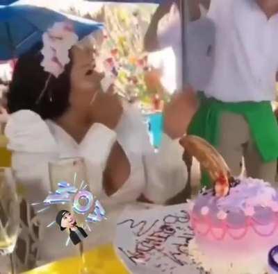 She didn’t hesitate to show off her skills