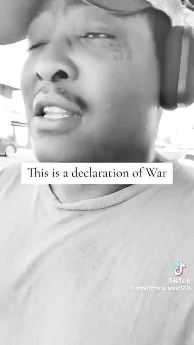 This man is a Patriot. He says that this is not just a protest or  domestic riot.