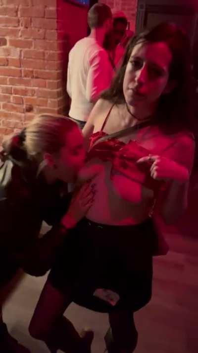Sucking titties
