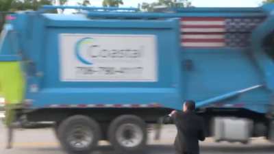 News reporter attempts to get a truck to blow its horn in a very wholesome moment