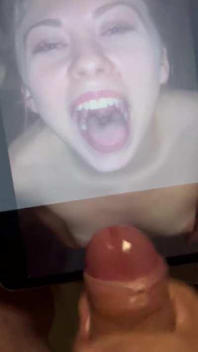 Stroking it and cumming for this thirsty cumslut