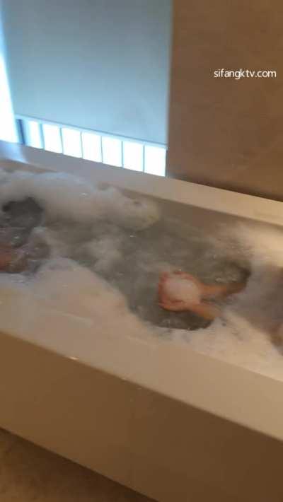 there's room for one more in this bathtub
