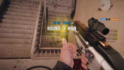 When you forget that you don't have a pistol but it still works out.