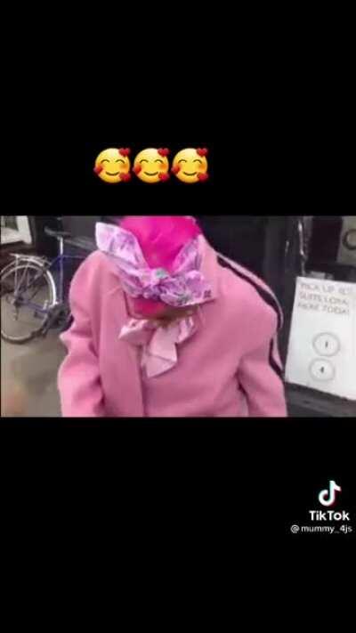 Bless your heart. I bet she was walking on air after this.