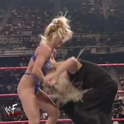 Sable stripped to bra and thong