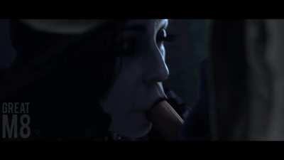 Alcina Dimitrescu sucking dick (Greatm8)