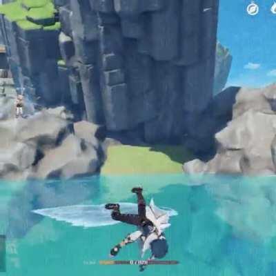 Diving into....water.