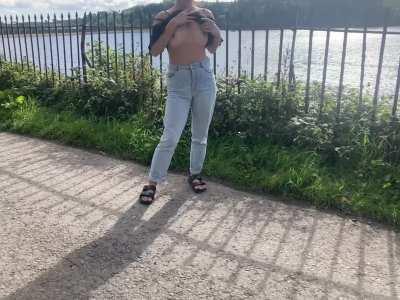 love feeling the Fresh air on my Tits!