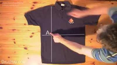 How to fold a shirt in 2 seconds