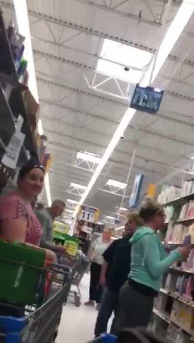 Lady harasses guy for open carrying at Walmart. Guy proceeds to literally drown in pussy.