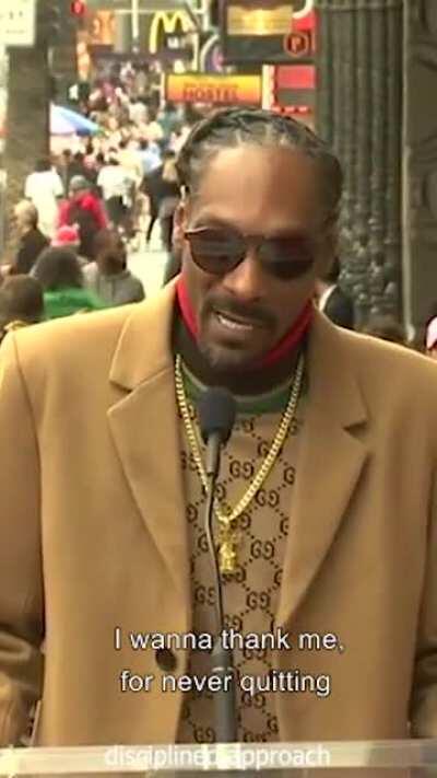 I find this Snoops speech very motivational.