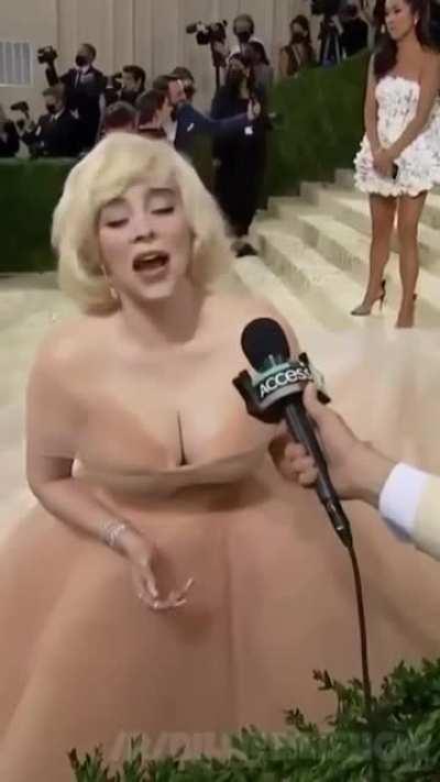Billie Eilish's tits are almost bursting out