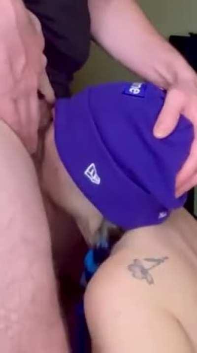 My husband was wondering why my chin was bruised and my throat was sore