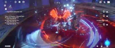 1.2 Spiral Abyss 12-3 Second Half in 7 seconds