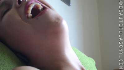 Lovely Babe's orgasm face 