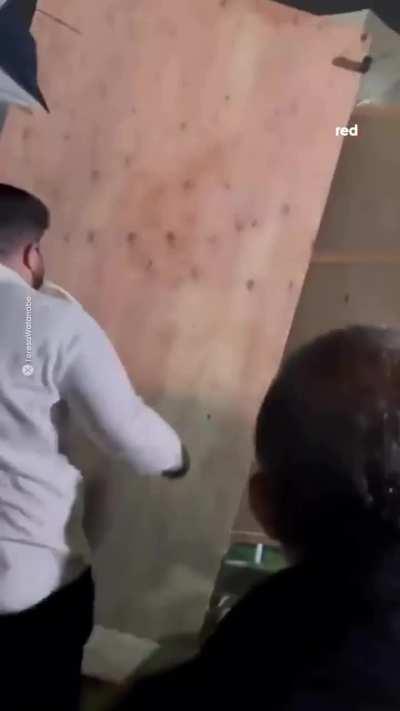 1 May 2024 - Zionist groups at UCLA have attacked the pro-Palestine student encampment. For hours now, Israel supporters have been allowed to launch fireworks and violently assault students without any police intervention to separate the two groups.