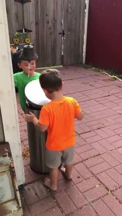 The things boys do to stay entertained. Sound on!