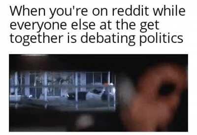 Oh no. I'm not brave enough for politics
