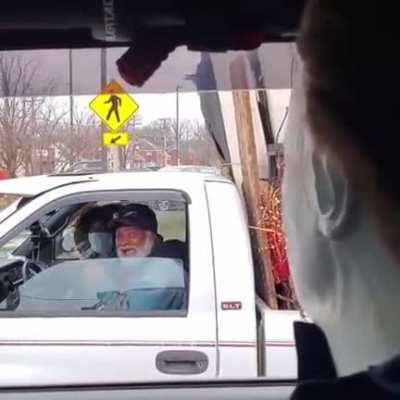 Wholesome old dude yell