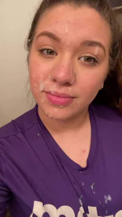 Quick facial before going to work