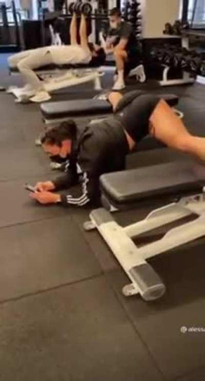 “I need both to do my ‘stretch’…”