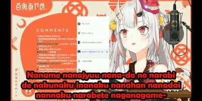 Onimonogatari tongue twister scene.