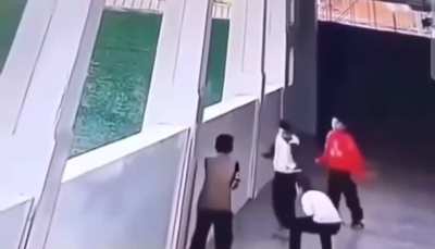 Shocking Video - Little Girl Gets Pushed Out Window By Classmate (NSFW)