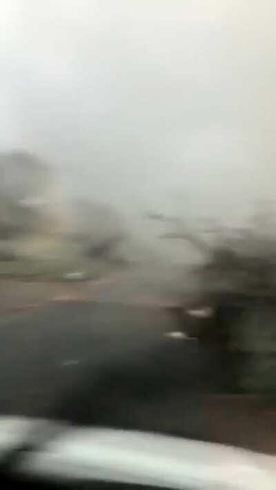 Driving into a Tornado in Alabama Today