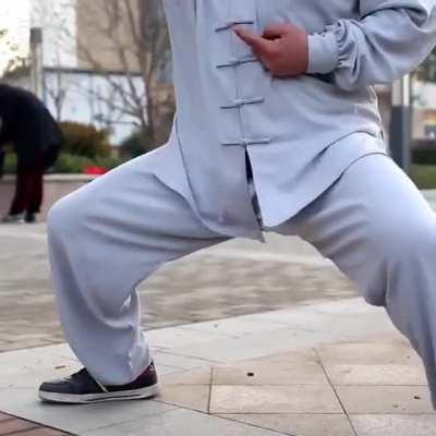 an Iron Balls Kung Fu master feels no pain