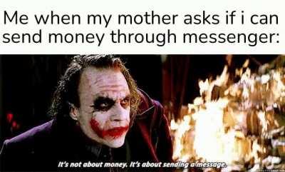 its about sending a message