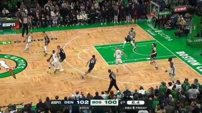 [Highlight] Nikola Jokic guards and switches between three different Celtics and forces a timeout with 4.9 seconds remaining