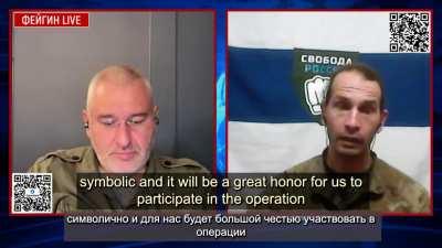 For the people in the back, a shorter clip that says Freedom Russia Legion considers it a debt of honor to help return Crimea to the Ukrainians!