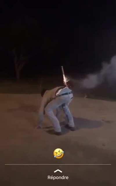 Exploding a cracker in your ass....