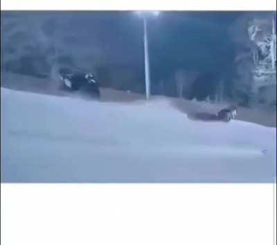 The jinglers new boss fight is on snow is he stupid?