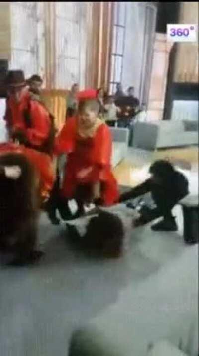 Serves her right. They should all get some.