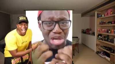 Some guy asked for the Deji crying meme so here you go lol