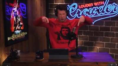 This is the guy accusing the left of being a bunch of emotional snowflakes. (Steven Crowder)