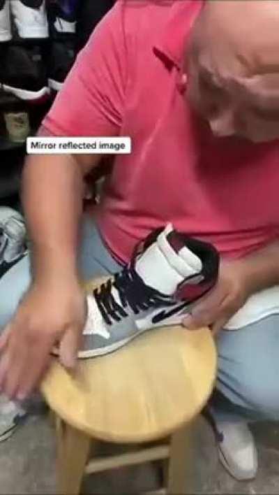 How to remove creases on shoes