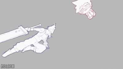 Short Sora and Cloud animation on Blender. I used the 1 frame speed on training mode as reference.